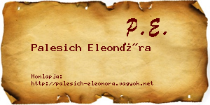Palesich Eleonóra névjegykártya